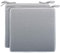 Brandsseller Lot de 2 Coussins de Chaise 40x40x4 cm - Galette de Chaise Hydrofuge et Anti-salissure avec Liens en Aspect Lin – pour l’intérieur et l’extérieur – Cuisine, Terrasse, Jardin – Gris Foncé