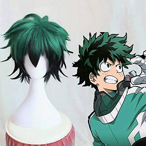 Anime My Hero Academia Cosplay Perücke Izuku Midoriya Cosplay Perücken Hitzebeständige synthetische Halloween Boku Kein Held Academia Deku Perücke