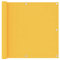 vidaXL Ecran de Balcon Brise-Vue Brise-Vent de Jardin Ecran de Protection Ecran d'Intimité Confidentialité Extérieur Jaune 90x500 cm Tissu Oxford