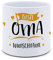 printplanet® - Blumentopf mit Namen oder Text selbst gestalten - Pflanztopf Bedrucken - Motiv: Beste Oma