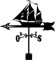 Klassisches Schiff Segelboot Wetterfahne Schlachtschiff Wetterfahne Metall Windfahne Wetterhahn Yard Ornamenttion Weathervane Crafts