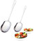 Cuillère de service en acier inoxydable, grandes cuillères de service de buffet 2 pièces, cuillères de table à long manche, cuillères de buffet pour restaurants, plats ménagers (25 cm, 20,8 cm)