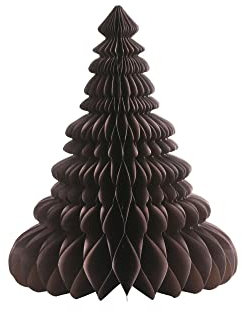 Chic Antique Weihnachtsbaum Aufsteller aus Papier versch. Farben und Größen Christbaum Dekobaum Faltbar (H 50 x Ø 41 cm, Chocolate)
