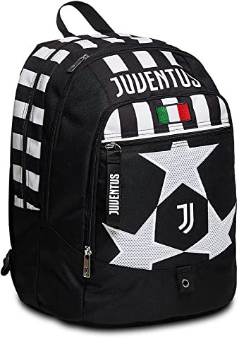 Zaino Seven Advanced JUVENTUS Golden Goal - Doppio scomparto - Tasca porta borraccia - Bianco, Nero