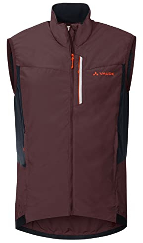 VAUDE Mens Kuro Air Vest - Windweste für Herren - Fahrradweste mit wenig Gewicht - atmungsaktiv- und schnelltrocknend, dark oak, M