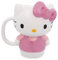 Sanrio Hello Kitty - Taza de cerámica esculpida en 3D | Taza de café sin BPA para espresso, cafeína, cacao
