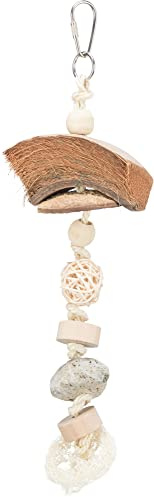 Natural toy, coconut/rattan/lava rock, 35 cm
