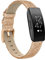 Tuocal Genuine Leather Strap Compatible With Fitbit Inspire, HR, and 2 - Replacement Sport Wristband for Women and Men, Glitter Rosegold