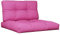 vidaXL Palettenkissen 2-TLG., Palettenauflage für Europaletten, Palettenpolster Palettensofa Outdoor Indoor, Sitzkissen Rückenkissen, Rosa Stoff