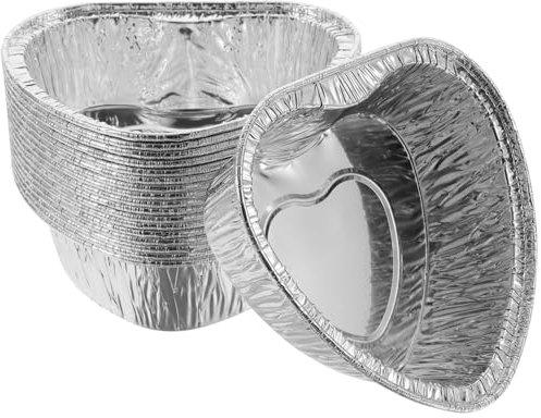 UPKOCH 100 Pirottini in Alluminio Per Cupcake E Dolci, Vaschette Per Budino, Crostatine, Ideali Per Feste E Riunioni Familiari, 9x8x3 Cm