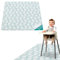 Navaris Rutschfeste Hochstuhl Unterlage - Große Spritzmatte Wasserdicht - 110 x 110 cm - Spritzschutzmatte Bodenschutz Stuhlmatte - Splash Mat für Baby Hochstuhl
