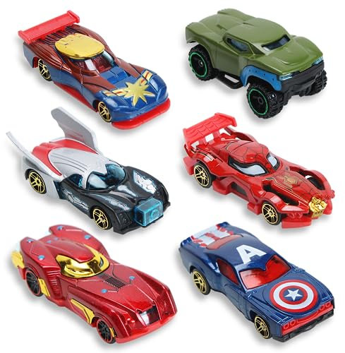 Siphus 6 Pezzi Cars Giocattoli, Macchinine per Bambini, Mini Auto Giocattolo, per Bambini dai 3 Anni