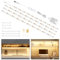 wobsion Luce Led Sottopensile Cucina con Switch,2m Bianco Caldo Flessibile Autoadesiva Striscia di 4X50cm,1200LM,2700K Light per Scale,Armadio,Soggiorno,Vetrine