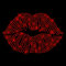 Glitzerdeals Bügelbilder Karneval Strass Lippen rot Mund Kussmund Aufbügler für Textilien Mund Bügelmotiv Lippen Strass Bügelbild Mund