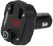 Carmotion Kabelloser FM-Transmitter mit LED-Anzeige, Freisprechfunktion, Voltmeter 8-30V und dualer USB-Lader 3.4A