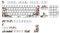 Keycaps Keycaps 135Keys DyeSublimation Russian Korean Japanese English For Mechanical Keyboards