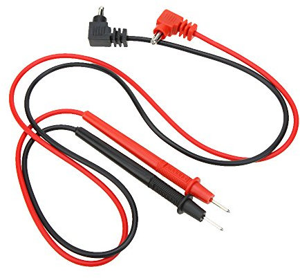 2 Penne Multimetro, Cat III 1000 V Max, 10 A Max, + Rosso, Sonda 13 Mm, Compatibile con Multimetri, per Agilent, Impugnatura in Silicone