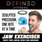 Defined Fitness Jaw Trainer Exerciser Double Chin Toner Jawline Exercising Workout For The Face Muscles | Neck Trainer Jaw Line Chew Shaper Trainer For Men & Women Jawliner Sculptor