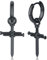 Kreuz Creolen Ohrringe für Herren 925 Sterling Silber Schwarz Creolen Klein Kreuz Hoop Hängend Ohrringe für Männer Frauen