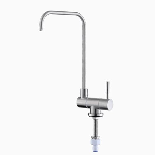 YWJFSA Wasserhahn Klappbar, Osmose Wasserhahn Wasserfilter hahn Spülenarmatur Küche, Drehbar, Gebürstet