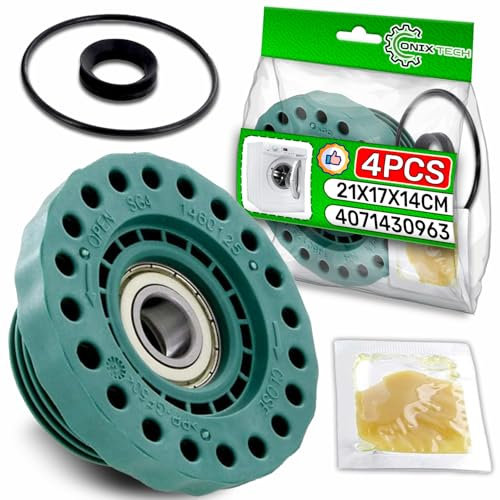 Juego de Rodamientos para Tambor de Lavadora Rosca en Sentido Horario con el Código Original 4071430963 para Electrolux - ONIX TECH