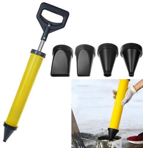 Mortar Pointing Grouting Sprayer Applicator Tool Hand Multifunction Caulk Gun Spray Gun with 4 Nozzle for Grouting Stone and lime Concrete Cement Tools