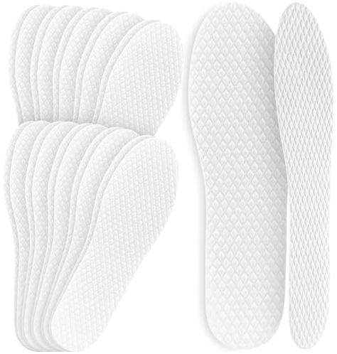 SULPO Lot de 10 paires de semelles de chaussures anti-transpiration - pour les personnes souffrant de transpiration des pieds - absorbant l'humidité - Réduction des odeurs - Semelles jetables ultra