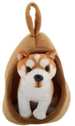 YARNOW Süße Welpenpuppe Aus Plüsch Ausgestopftes Hundespielzeug Cartoon-plüschhundfigur Großer Stoffhund Als Dekoration Für Hause Auto Und Kinderbett