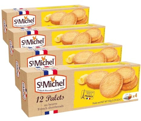 Saint Michel Palet Breton de Mantequilla - 150 gr (Paquete de 4)
