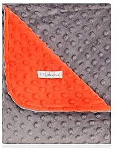Pirulos Manta Doble Cara para Bebé con diseño de Burbujas, Tejido Sherpa 100% poliéster de Tacto extremadamente Suave y Cálido para Cuna, Cuco o Capazo, 110x140 cm, color Rojo