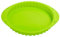 webake Pie Dish Silicone Quiche Tin 9.5 Inch 24 CM Round Fluted Quiche Dishes Fluted Flan Pan Baking Mould Tart Tins for Cakes Bread Pie Pancakes Pizza - Green