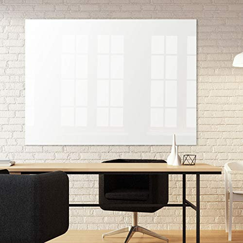 Magnettafel Glas - reines Weiß ohne Grünstich - Magnetwand mit unsichtbarer Befestigung inkl. Bohrschablone - Whiteboard magnetisch & beschreibbar - 7 Größen (60 x 90 cm)
