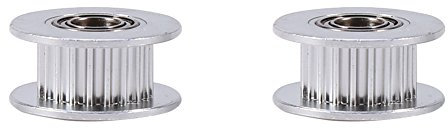 Oumefar Riemenscheibe H-Typ Zahnscheibe 20 Zähne Synchronrad Aluminiumlegierung 6 mm Breite Riemenscheibe für 3D-Drucker