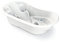 BABYLON Liner Anatomische Badewanne Baby mit Badethermometer, Badewannensitz, Grosse Badewannen Zubehör 0-6/6-36 Monate, Babywanne Anti-Rutsch Oberfläche, Mit Stopsel, Weiss