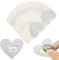 AIBAOBAO 50 Stück rubbelaufkleber herz, Rubbellose Aufkleber, Scratch Sticker für Überraschung Geschenk Sich Entschuldigen Romantisch Valentinstag, DIY Scratch Off Label Card 8x7cm(Silber)