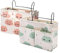2 Stück Nachttischtasche, Bett Hängetasche Organizer, Caddy Tasche am Bett, Etagenbett Organizer, Hängend Multifunktion Wolkenmuster Betttaschen mit Haken für Schlafsaal, Zeitschriften, Büro, Handys