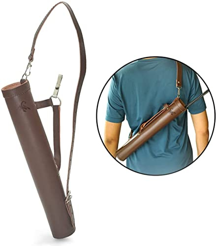 ONLYHANDMADE Skorpion Bogenschießen Zurück Pfeilköcher – Echtes Leder Pfeiltasche – Traditioneller handgefertigter Bogenschießköcher für Jagd & Zielübung – Verstellbares, leichtes & bequemes