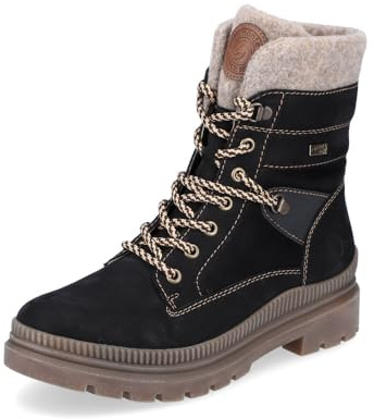 Remonte Damen Low-Top Sneaker D0700, Frauen Halbschuhe,lose Einlage,wasserabweisend,remonteTEX,Freizeit,sportlich,straßenschuhe,schwarz Kombi (02),41 EU