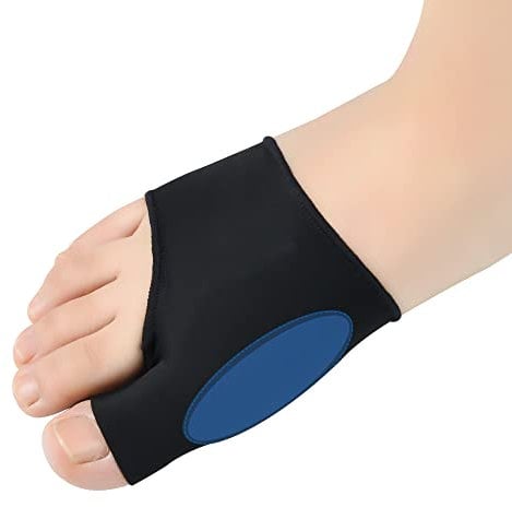 Bunion Sleeve with Bunion Relief Pads Big Toes Protectors for Women Men DYKOOK 2Pack Bunions Sock with Gel Foot Care Cushion,Hallux Valgus Cushion Toe Brace Prevent Corn,Calluse,Blister(Black & L)