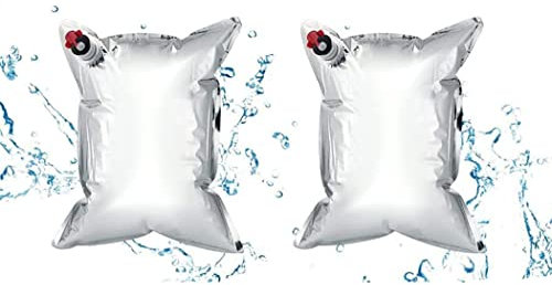 Generic 10L Wasserbeutel Faltbarer Wasserkanister Wassersack mit Hahn BIB Steriler Notwasserbeutel Notfallvorsorge Beutel Wassertank für Wandern