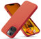 OitiYaa Silicone Case Compatible with iPhone 14 Case 6.1 Inch, Soft Ultra Slim Protective Shockproof Liquid Silicone Phone Case with Anti-Scratch Microfiber Lining, Kumquat Orange