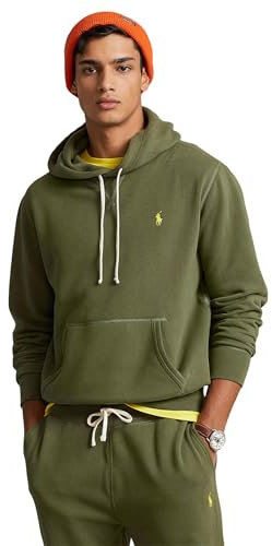 POLO RALPH LAUREN Herren The Rl Fleece Hoodie Sweatshirt, Dunkler Salbei, M