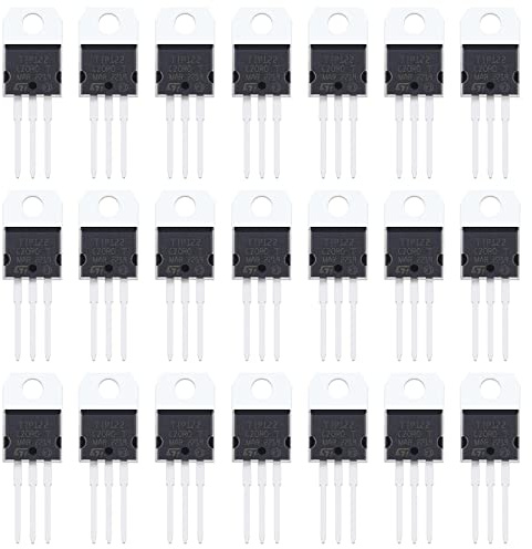 OTOTEC 30Pcs TIP122 NPN Power Transistor 5 A Transistor Triode Epitaxial Power Transistor 100 V Darlington Transistors Electronic Accessories