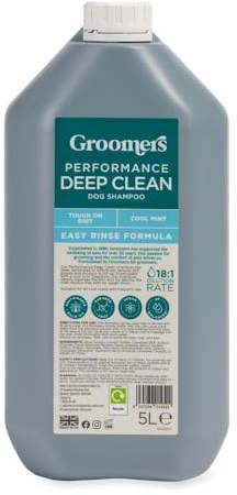 Groomers Performance Deep Clean Dog Shampoo 5L Concentrate Professional Dog Grooming Shampoo - Vegan Friendly, Paraben Free & Cruelty Free
