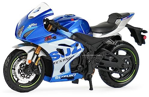 Bburago May Cheong B18-51088 Suzuki GSX-R 1000 - Moto da moto, colore rosso, scala 1:18