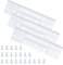 PalpitateC Lot de 3 charnières de porte tempête de rechange pour charnières de porte moustiquaire Larson, kit de charnière de porte en aluminium extrudé, blanc
