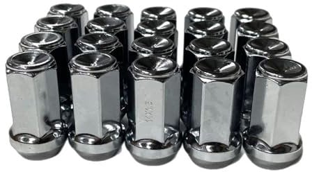 Car Alloy Wheel Nuts Bolt Set of 20, Size 14 mm x 1.5, Tapered Seat, 19mm Hex, Rustproof, Silver For Ford Transit Custom Tourneo Wheels-DC Components