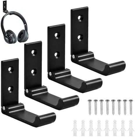 4 Stück Faltbarer Wandhaken, Klapphaken, 90° Wandhaken Klappbar, Taschenhalter Wand Taschenhaken, Schwarz Kleiderhaken Klappbar für Handtuch, Jacke, Schlüssel, Rucksack, Taschen