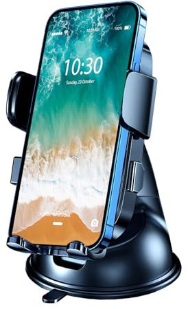 Boat Phone Holder, Cell Phone Mount Marine, Suction Cup Smartphone Holder for Boating, Dashboard Stand for Console Heavy Duty for Kayak Sailing Marina for iPhone Samsung Google All Smartphones