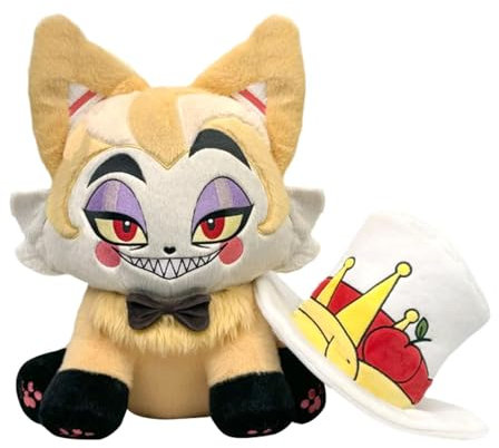 GkgWuxf 30cm Alastor hazbin-Hotel Peluche hazbin-Hotel Peluche Angel Dust Peluche De Animales Muñeca Rellena Animal del Personaje del Animado De Plushie para El Sofá